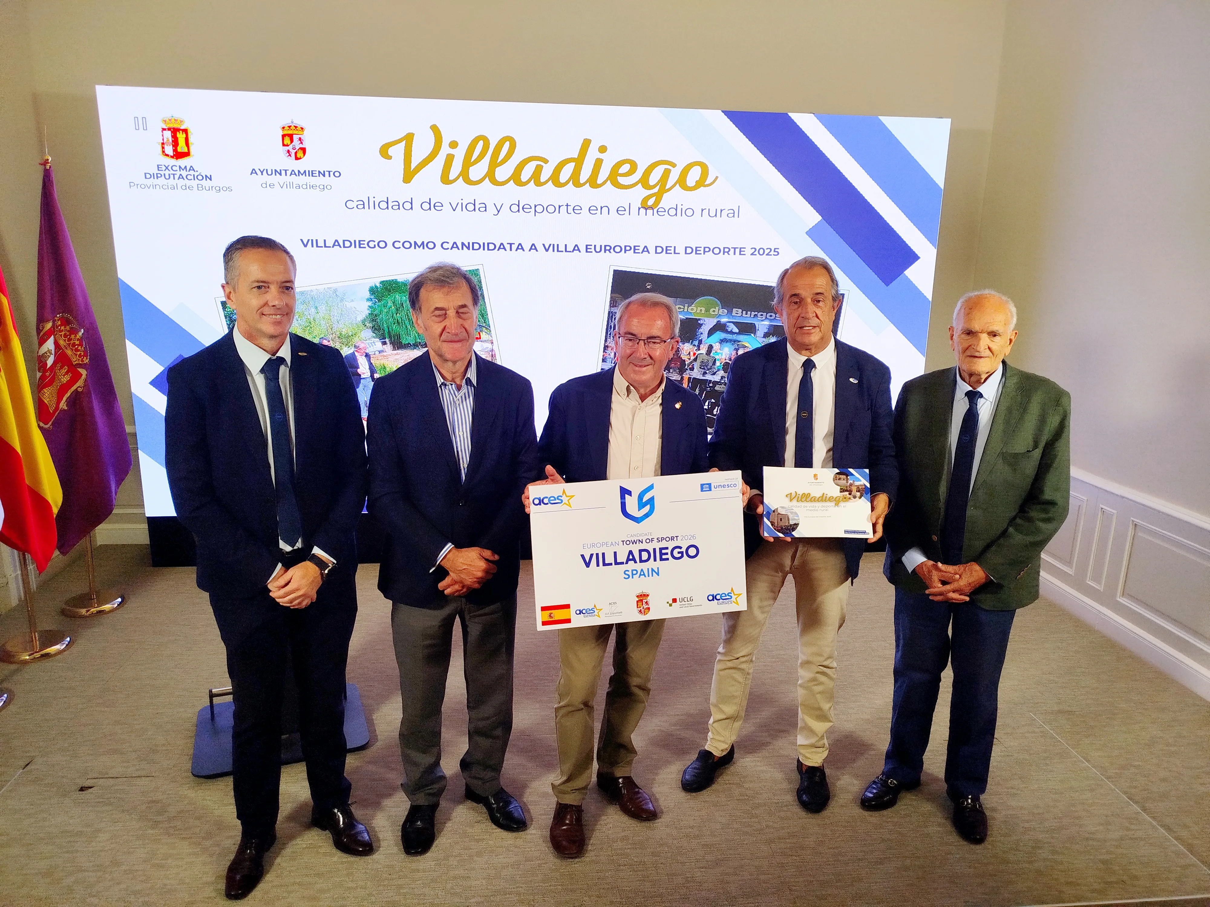 La localidad burgalesa de Villadiego, candidata a Villa Europea del Deporte 2025