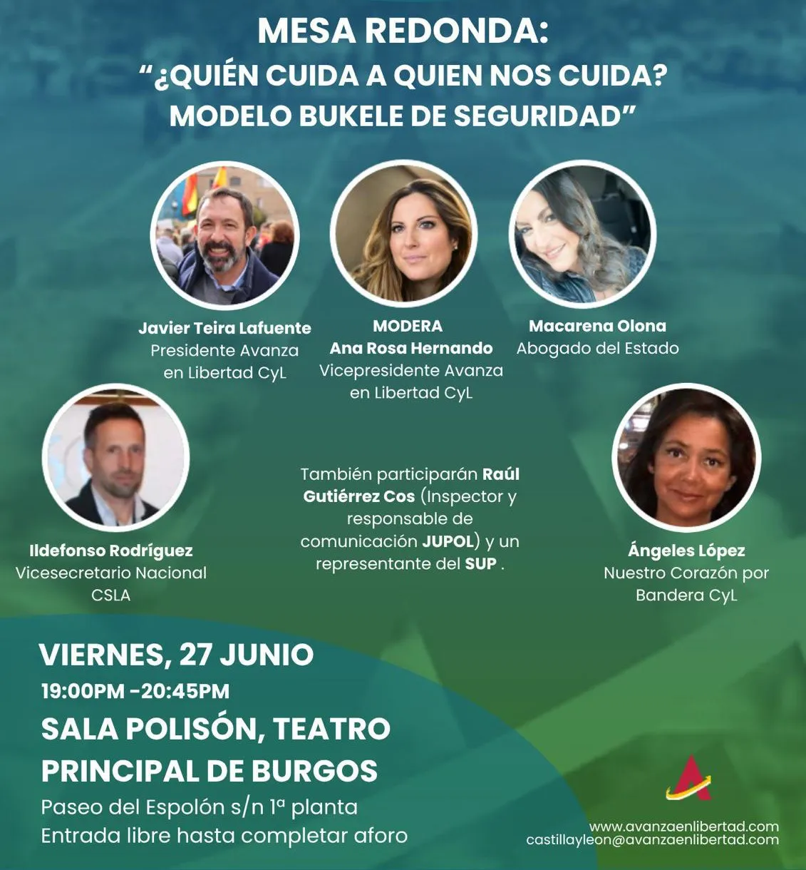 Avanza en Libertad llega a Burgos el 27 de junio