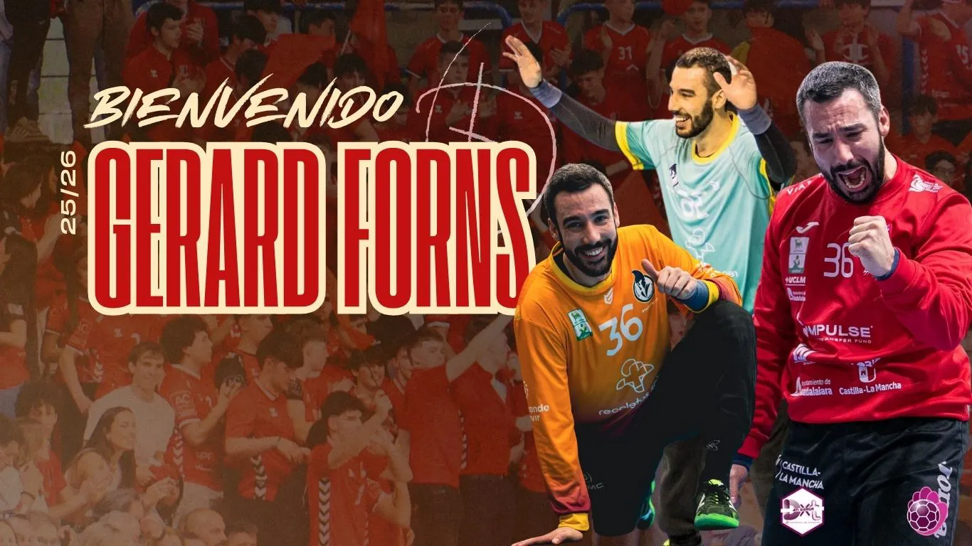 Gerard Forns completa la portería del Club Balonmano Burgos