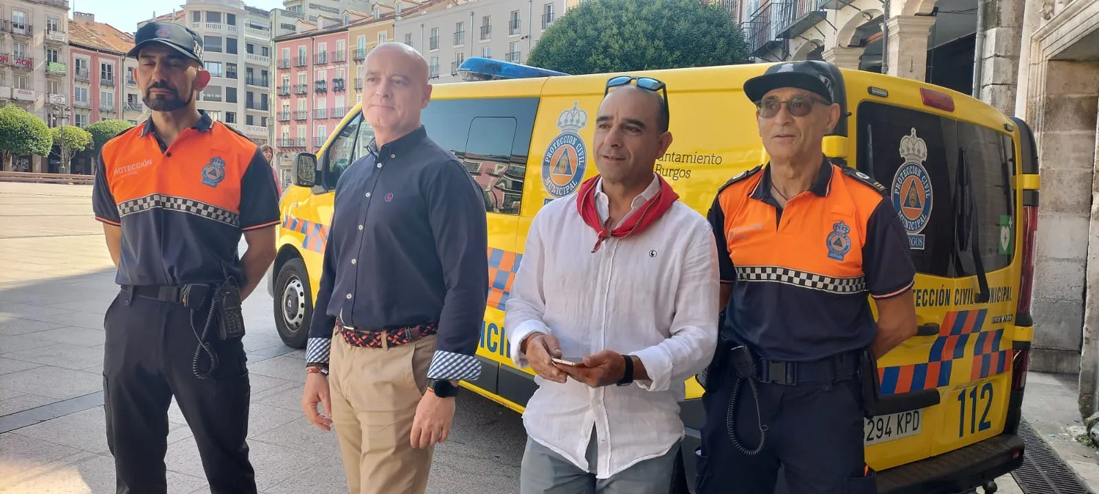 Las altas temperaturas centran el trabajo impagable de los voluntarios de Protección Civil Burgos