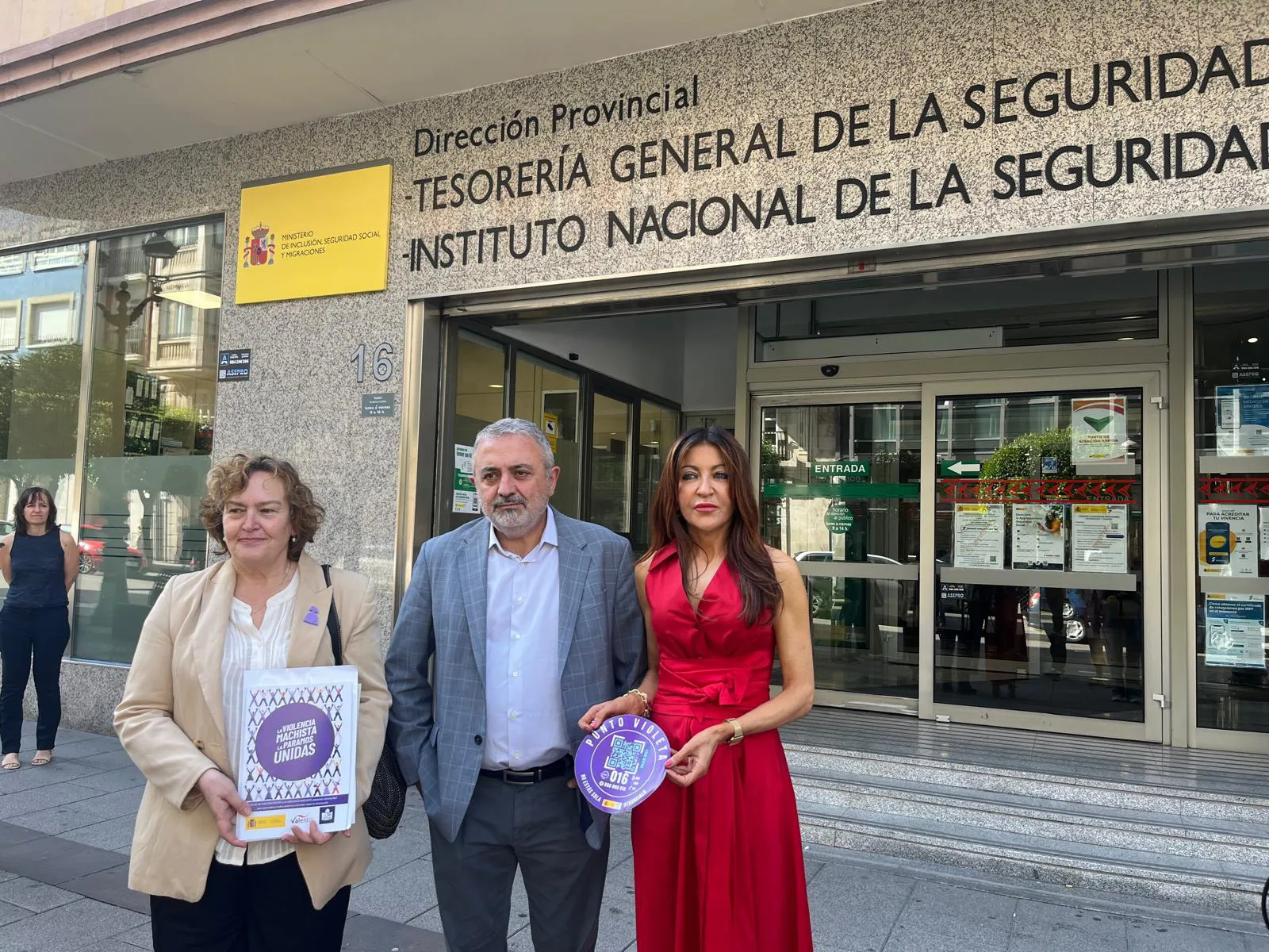 Las oficinas de la Seguridad Social en Burgos se convierten en Puntos Violetas