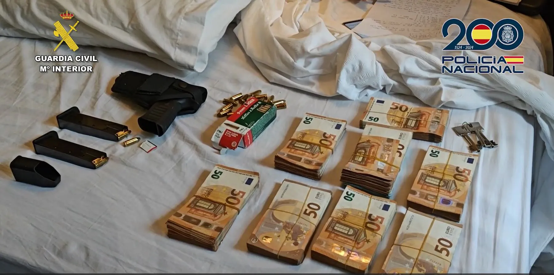 Detienen a nueve personas por el asalto de 13 sucursales bancarias, una de ellas en Burgos
