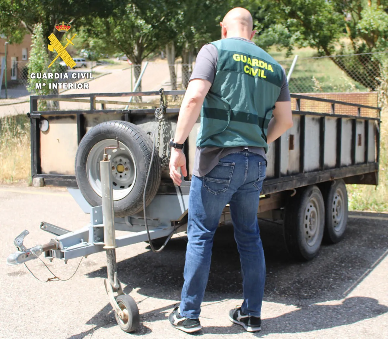 Recuperan en Burgos un remolque sustraído en La Rioja