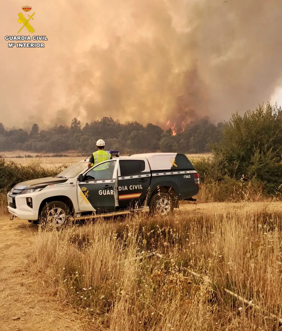 La Guardia Civil de Castilla y León detiene a dos personas e investiga a otra por los incendios en la Comunidad