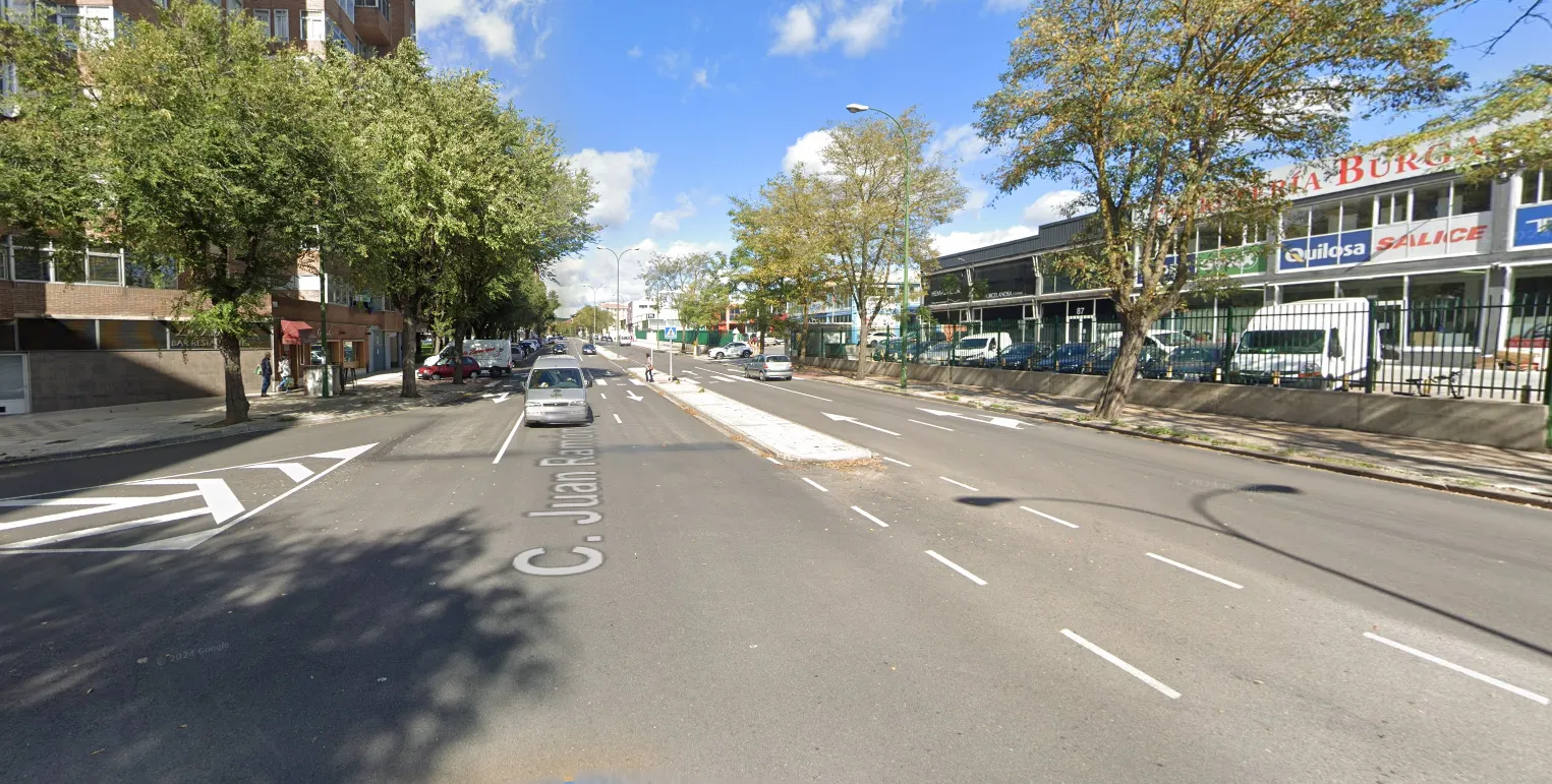 El PSOE propone un carril bici central en la calle Juan Ramón Jiménez de Burgos