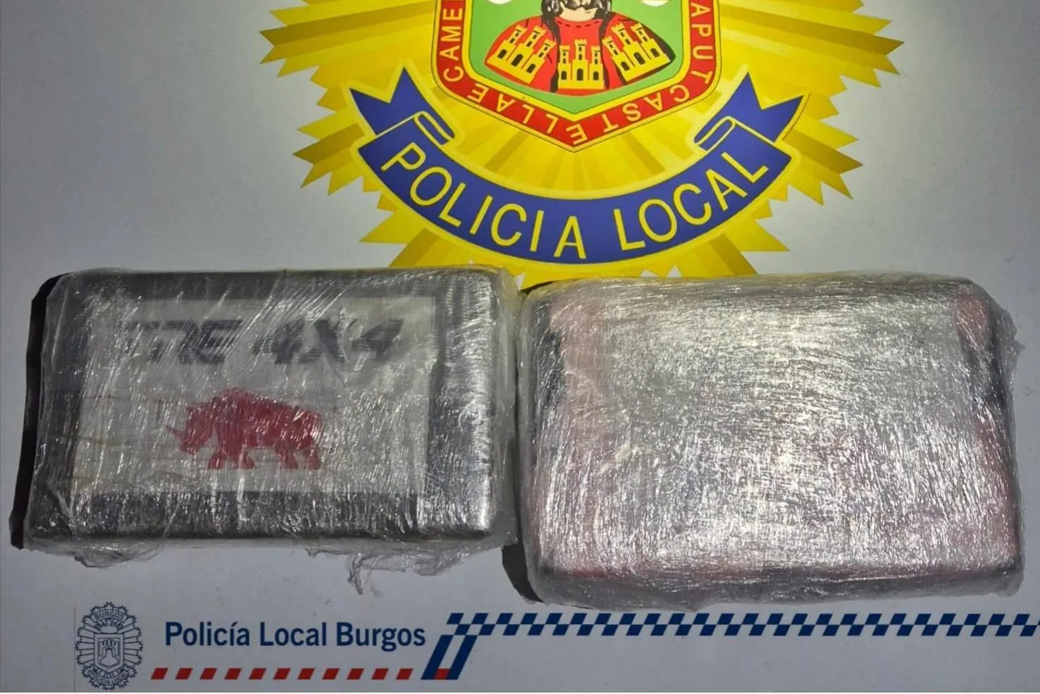 La Policía Local de Burgos incauta 2,3 kilos de cocaína y detiene a un joven de 24 años