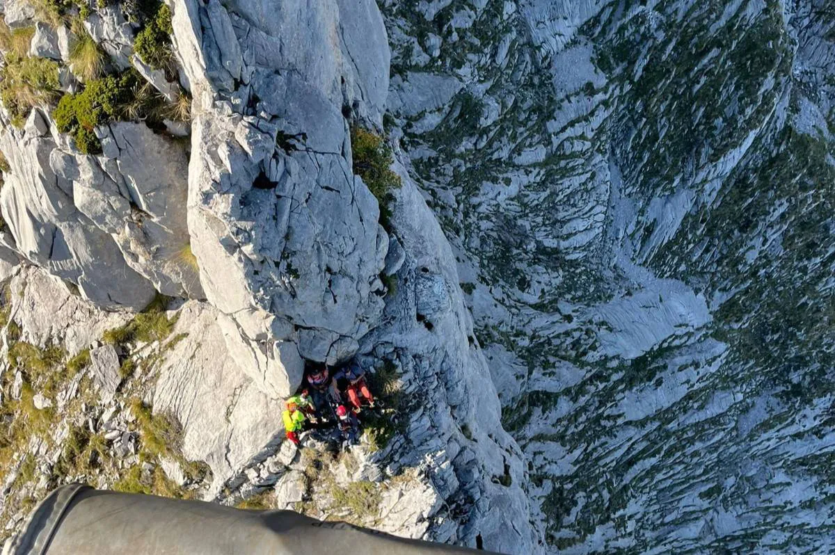 Rescatado un burgalés de 54 años tras lesionarse en el Pico Pozán, en Picos de Europa