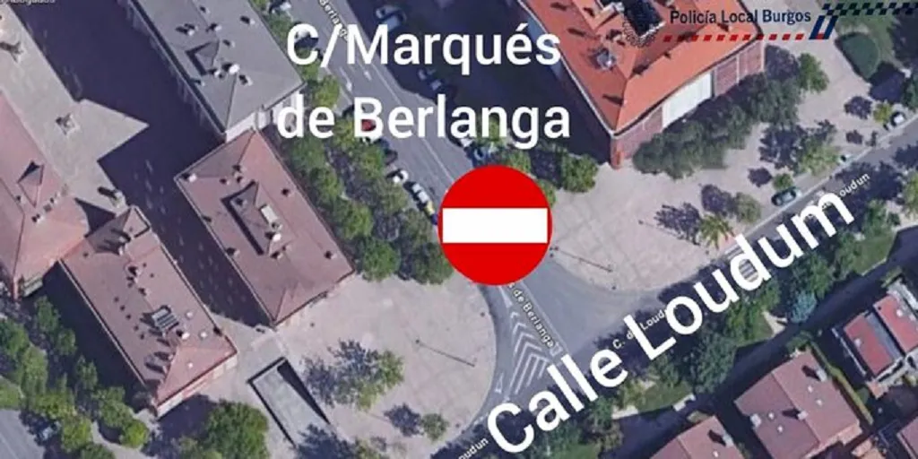 Este lunes se corta al tráfico la calle Marqués de Berlanga de Burgos