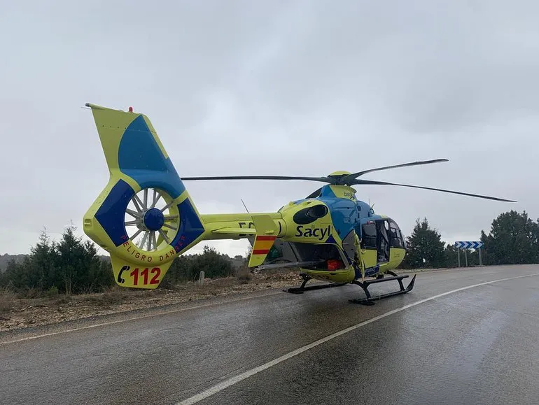 Herido un varón en un accidente en un parque fotovoltaico en Burgos