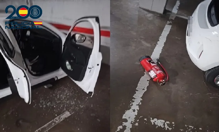 Detienen en Burgos al presunto autor del robo en un coche ocurrido dentro de un garaje comunitario