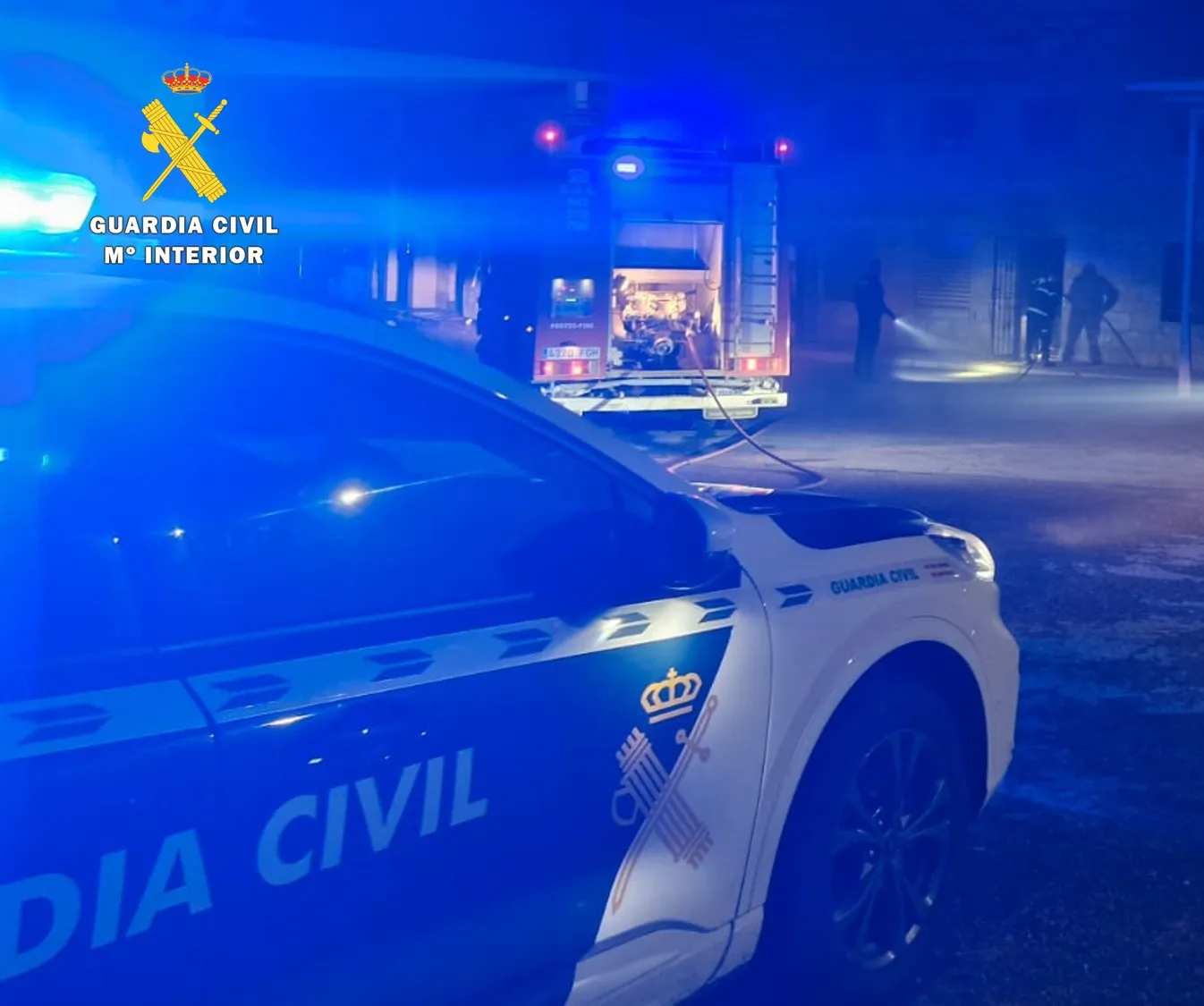 Auxilian a una decena de personas durante un incendio en la gasolinera de Olmillos de Sasamón (Burgos)