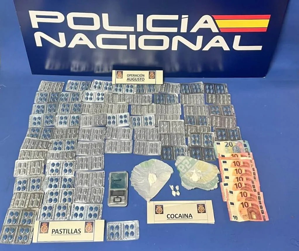 Desmantelado un punto negro de droga en Burgos con más de 500 pastillas de viagra incautadas