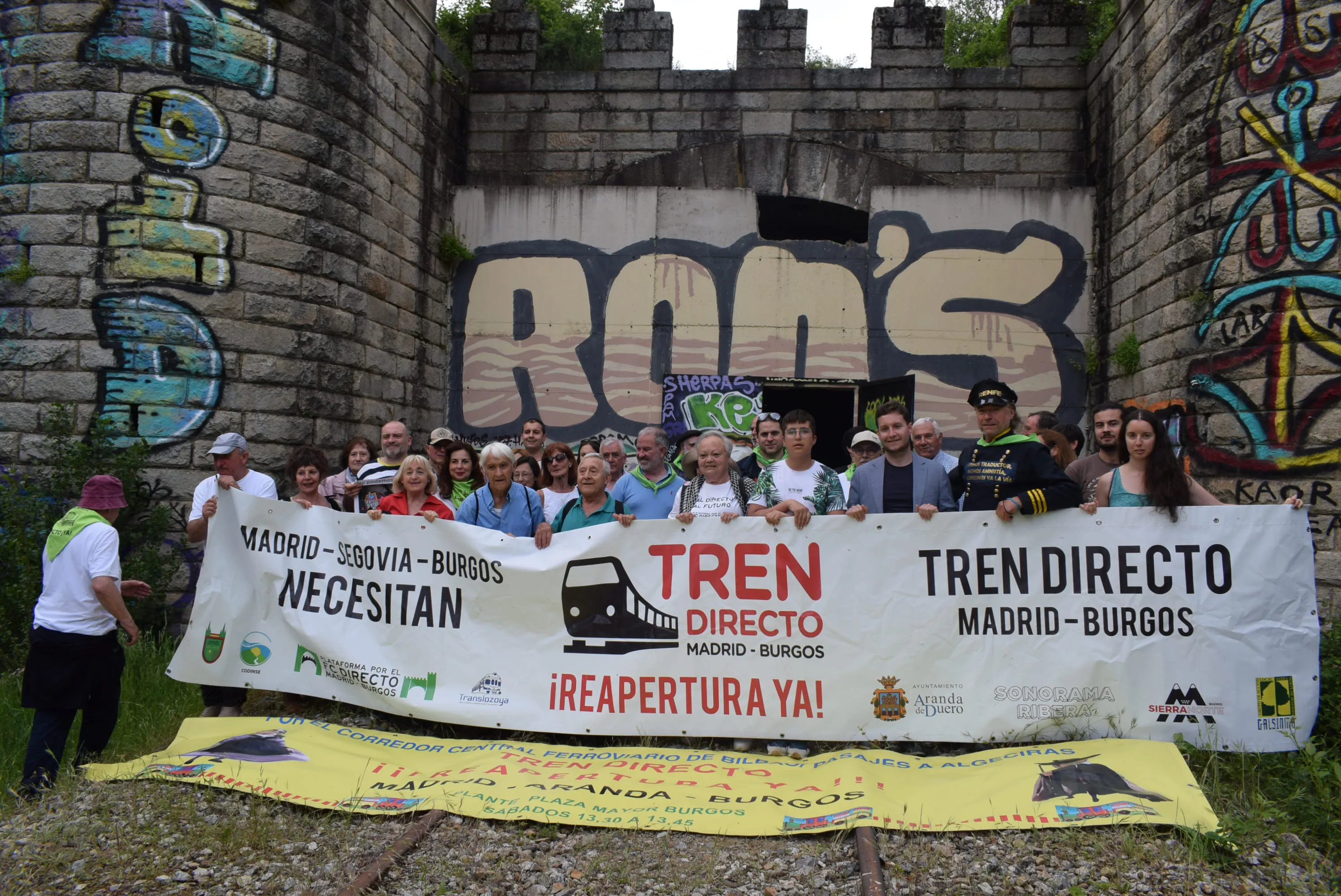 Provincia Burgos: La Plataforma por el Directo reivindica en Burgos la reapertura de esta línea ferroviaria