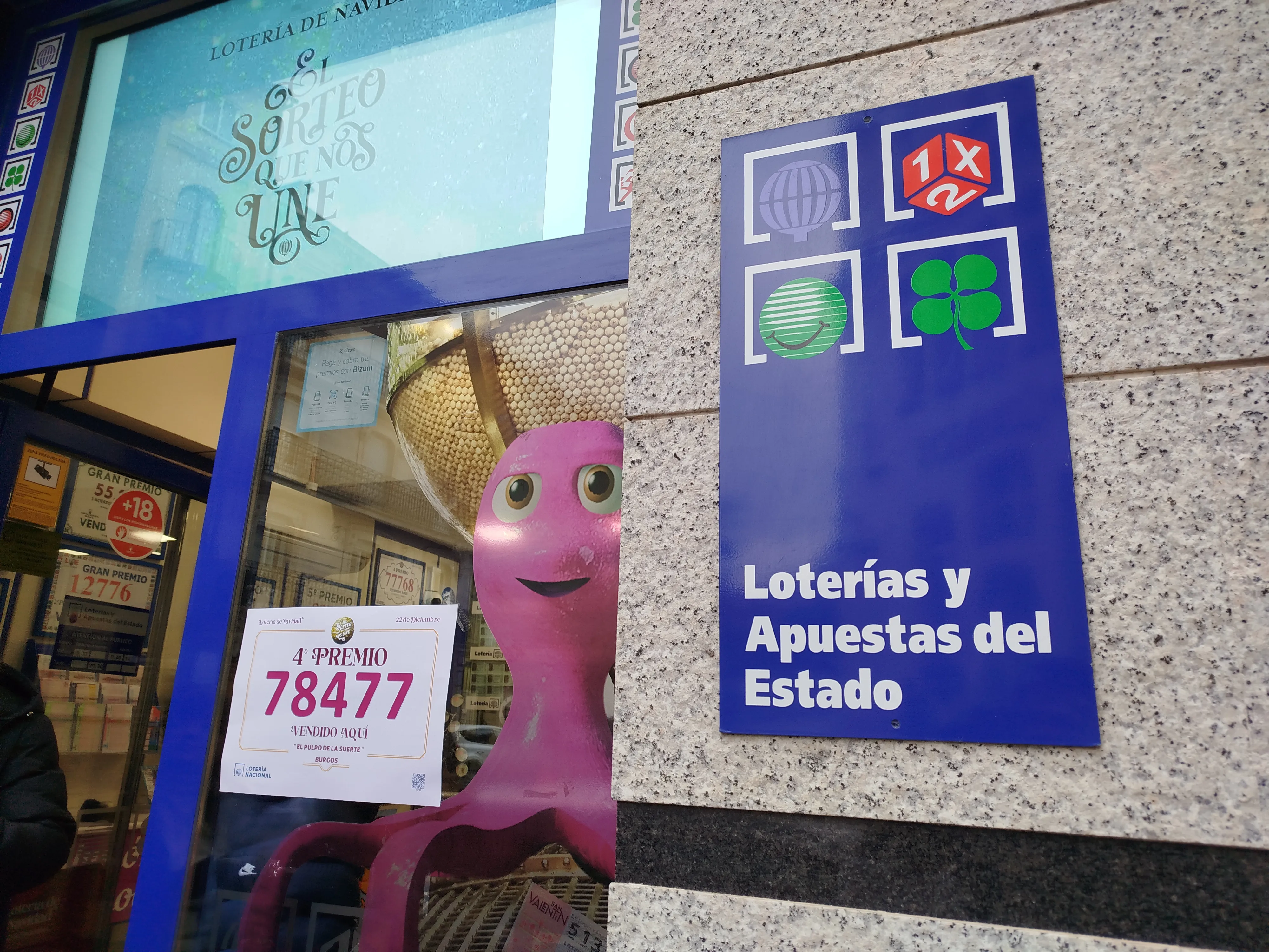 Los cuartos premios caen en Burgos