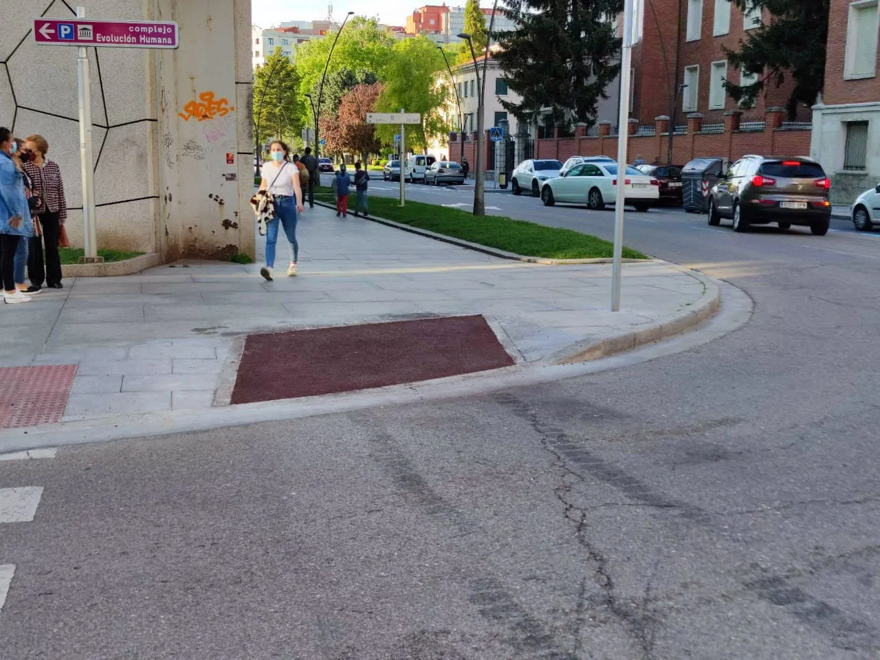 Burgos en Bici propone pintar de rojo los pasos ciclistas para reducir los atropellos