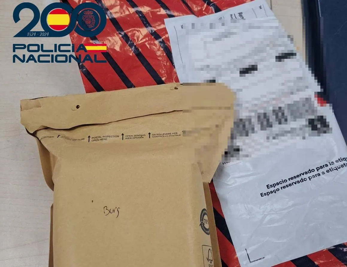Detienen a un hombre en Burgos por recibir hachís a través de empresas de paquetería