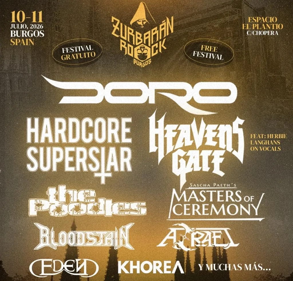 Bloodstain y Azrael, nuevas confirmaciones para el Zurbarán Rock Burgos 2026