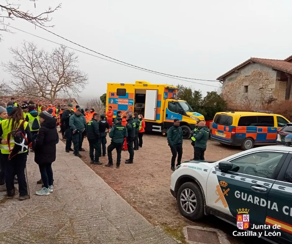 Se mantiene el operativo de búsqueda del hombre de 83 años desaparecido en Burgos hace siete días