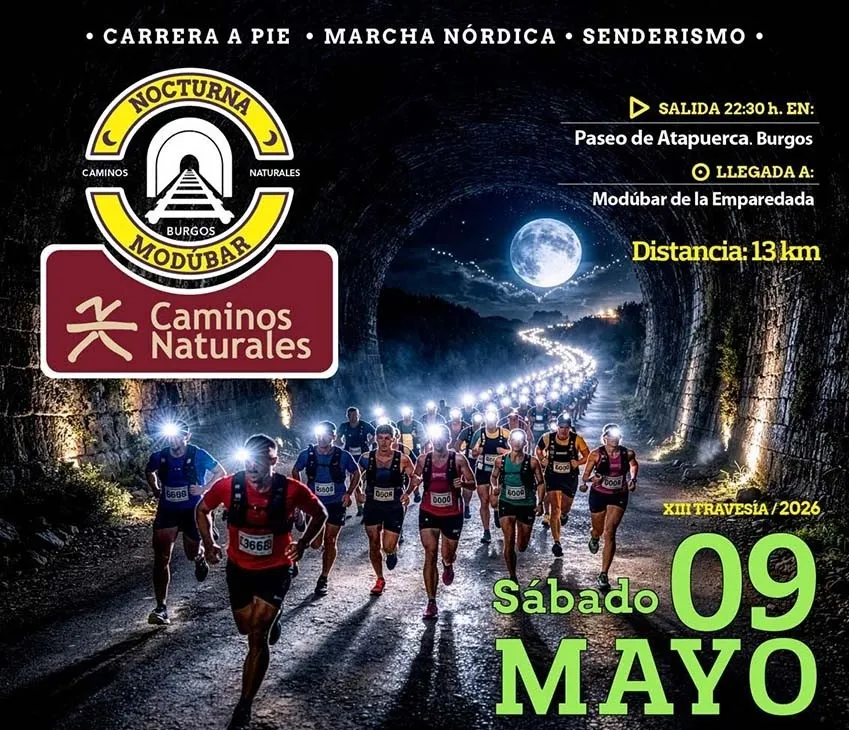 La XIII ‘Nocturna de Modúbar – Caminos Naturales’ abre el plazo de inscripción