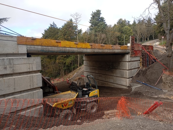GALERÍA | Así avanzan las obras del nuevo puente del Castillo de Burgos