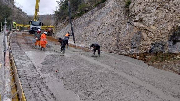 Restablecen dos meses después el tráfico en el Desfiladero de los Hocinos en Burgos