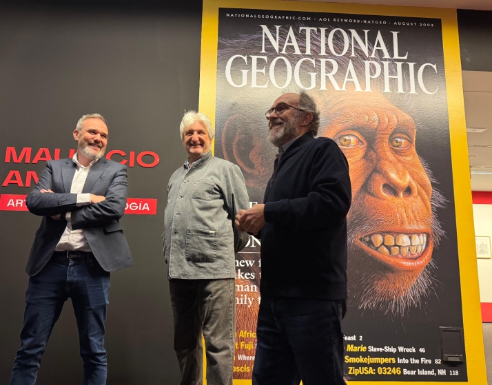 El paleoartista Mauricio Antón da vida a la prehistoria en el Museo de la Evolución Humana