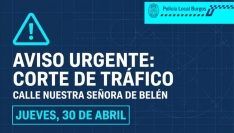 Este jueves se corta la calle Nuestra Señora de Belén en Burgos