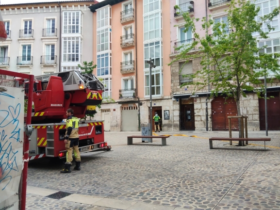 Susto en la Llana de Afuera de Burgos por un escape de humo