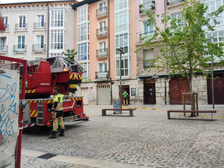 Susto en la Llana de Afuera de Burgos por un escape de humo