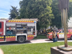 Un hombre de 50 años rescatado tras fracturarse una pierna en un islote del río Arlanzón en Burgos