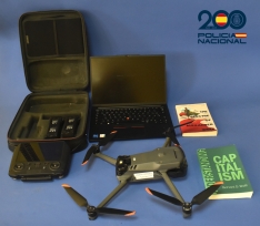 Recuperados un dron y un ordenador portátil después de la detención del presunto ladrón