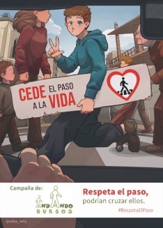 Andando Burgos presenta la campaña 'Cede el paso a la vida'