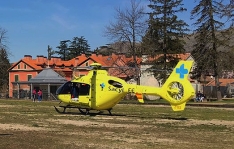 Tres heridos tras una salida de vía en la N-627 en Basconcillos del Tozo