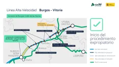 Avanza la construcción de la Variante Ferroviaria de Burgos dentro de la LAV Madrid–País Vasco–Frontera francesa