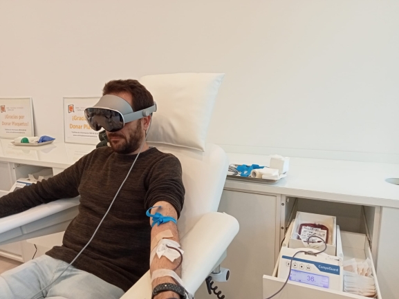 La realidad mixta llega a las donaciones de sangre en Burgos para captar a nuevos donantes