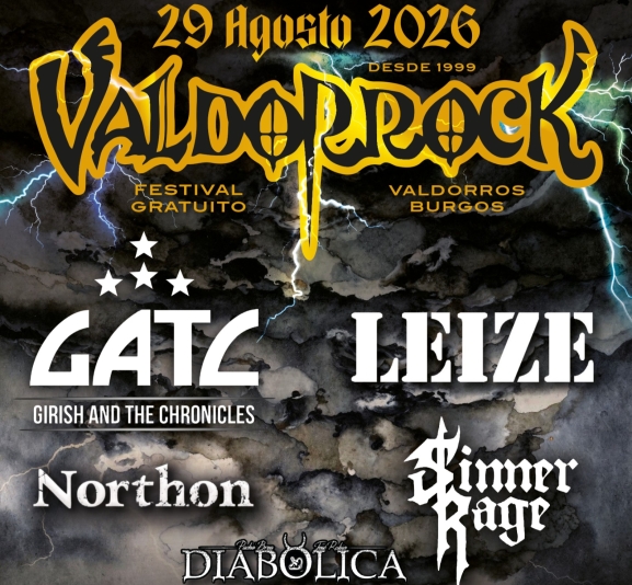 Valdorrock 2026 completa su cartel con Leize, Sinner Rage y Northon como nuevas incorporaciones