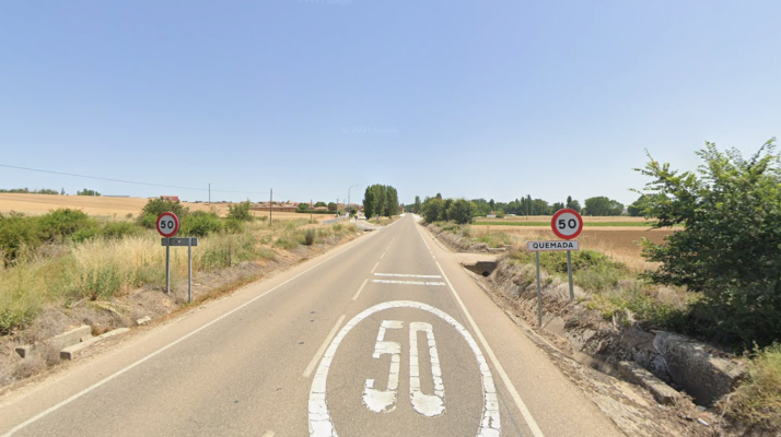 Herido un hombre de 80 años tras volcar una furgoneta en un pueblo de Burgos