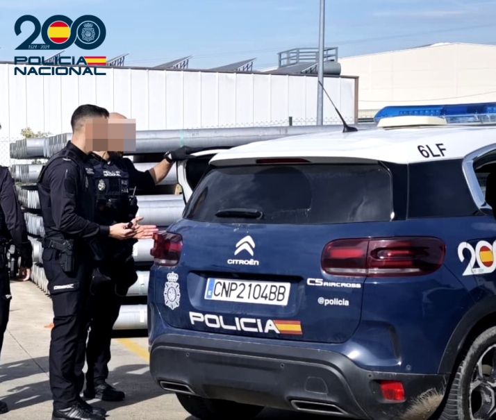 Cinco detenidos por intentar sustraer más de mil kilos de aluminio de una empresa de Miranda 