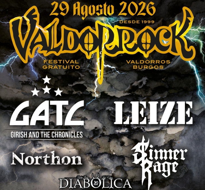 Valdorrock 2026 completa su cartel con Leize, Sinner Rage y Northon como nuevas incorporaciones