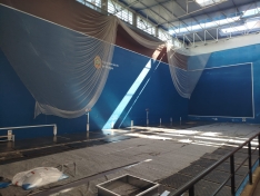 Avanza la reforma de la cubierta del polideportivo Lavaderos con un plazo de cuatro meses