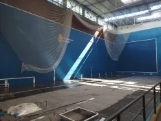 Avanza la reforma de la cubierta del polideportivo Lavaderos con un plazo de cuatro meses