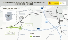 Abierto al tráfico el nuevo enlace de la A-11 que conecta Aranda de Duero con la N-122