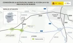 Abierto al tráfico el nuevo enlace de la A-11 que conecta Aranda de Duero con la N-122