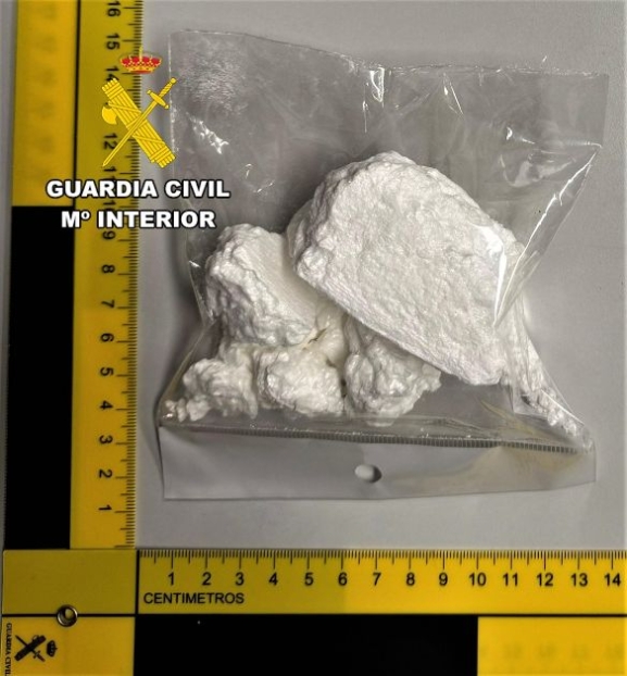 Detienen en la provincia de Burgos a un varón de 77 años con 101 gramos de cocaína