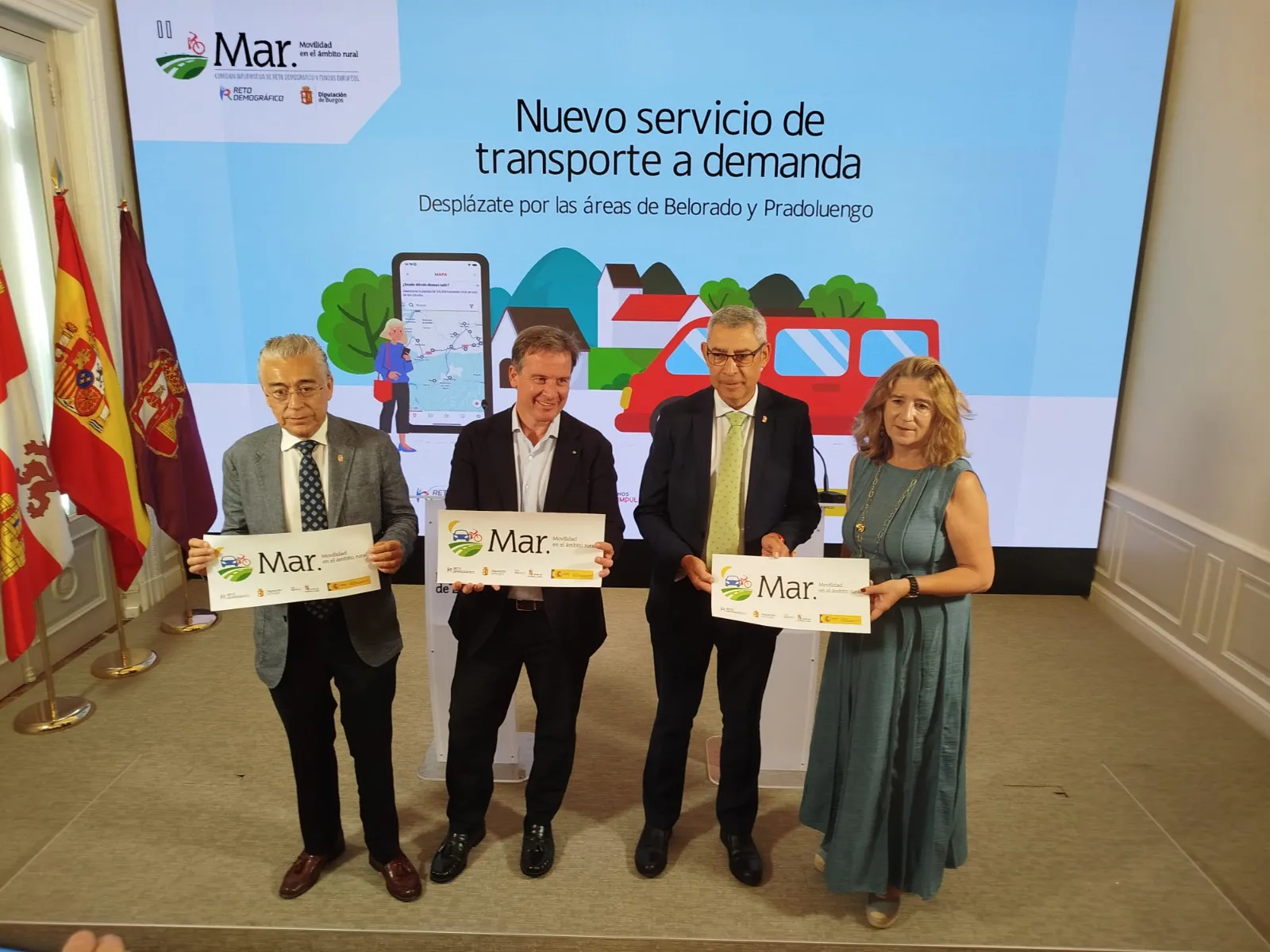 Una comarca de Burgos pone en marcha una nueva aplicación de taxi bajo demanda