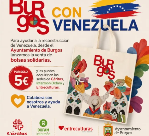 Burgos pone en marcha la venta de bolsas solidarias a favor de los afectados por el terremoto de Venezuela