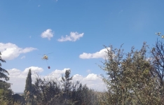Un incendio forestal moviliza un amplio operativo en Bascones del Agua (Burgos)