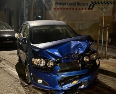 Le detienen en Burgos por conducir sin carnet en dirección contraria, quintuplicar la tasa de alcohol permitida y destrozar cuatro coches a su paso
