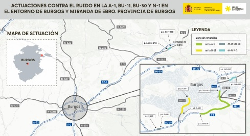 Se reducirá el ruido en 12 kilómetros de carreteras de Burgos