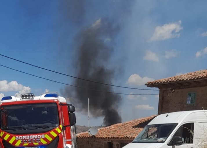 Declarado un incendio forestal en Matalindo de Juarros (Burgos)
